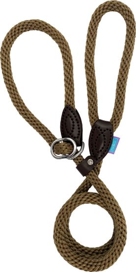 Soft Touch Rope Slip Lead - Khaki