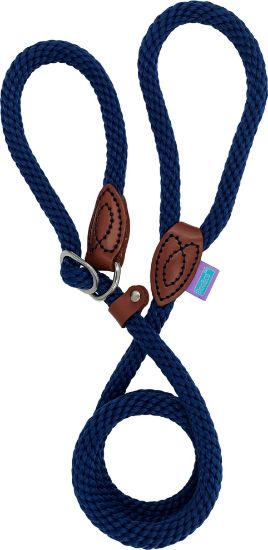 Soft Touch Rope Slip Lead - Navy