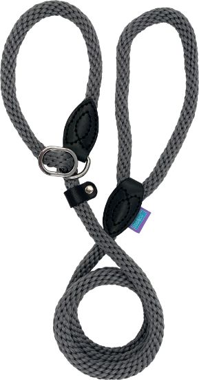 Soft Touch Rope Slip Lead - Grey