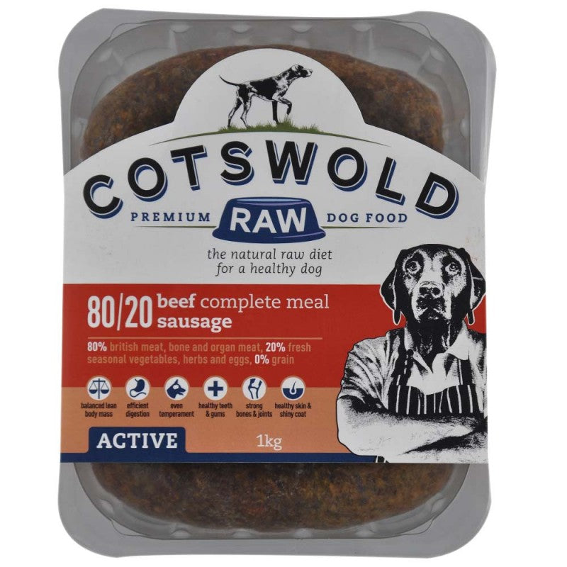 Cotswold Raw Beef Sausages 80/20 ACTIVE - 1 Kg