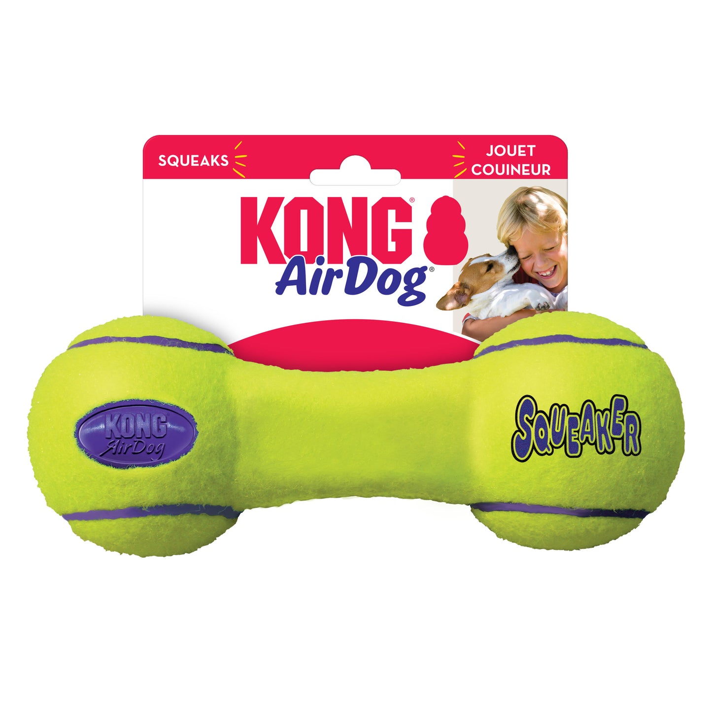 KONG AIRDOG SQUEAKER DUMBBELL