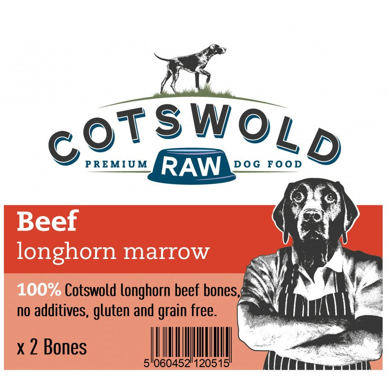 CotsWold RAW Beef Marrow Bones 2Pk