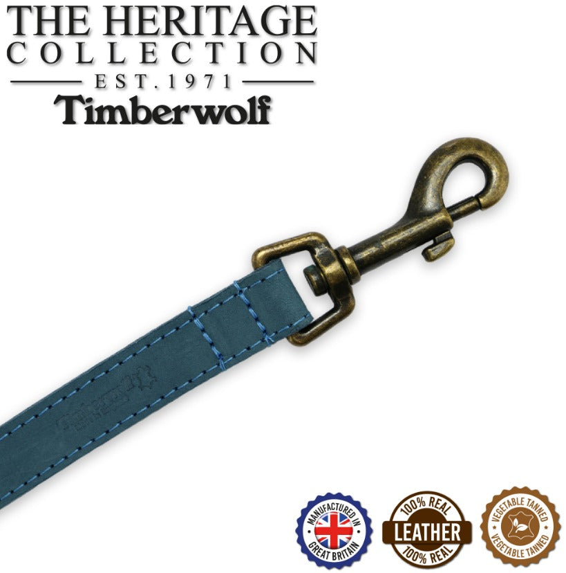 Timberwolf Leather Lead - Blue