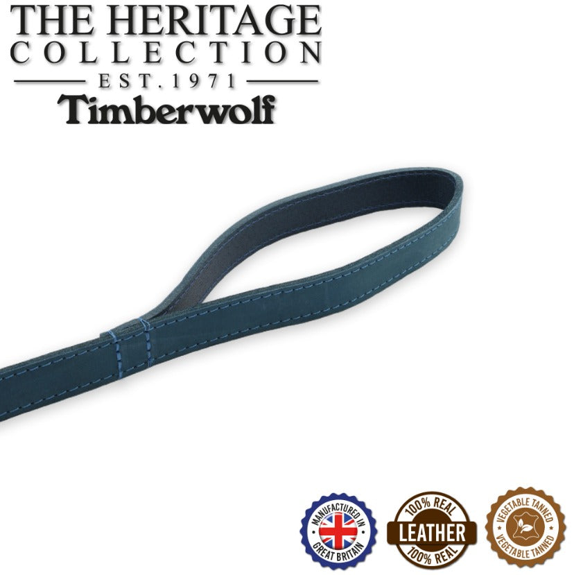 Timberwolf Leather Lead - Blue