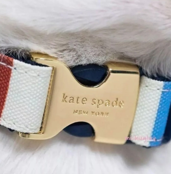 Kate Spade Adventure Stripe Dog Collar