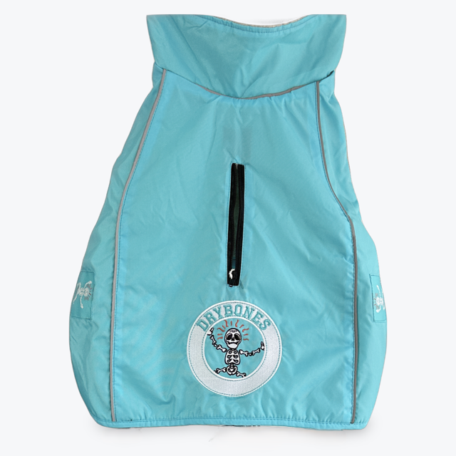 DRYBONES Waterproof Dog Coat - Aqua Blue