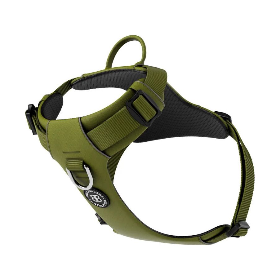 Billy Bullows Air Mesh Harness - Anti-Pull, With Handle - Olive Green