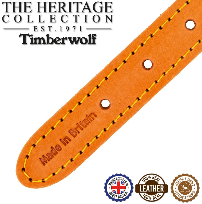 Timberwolf Leather Collar - Mustard