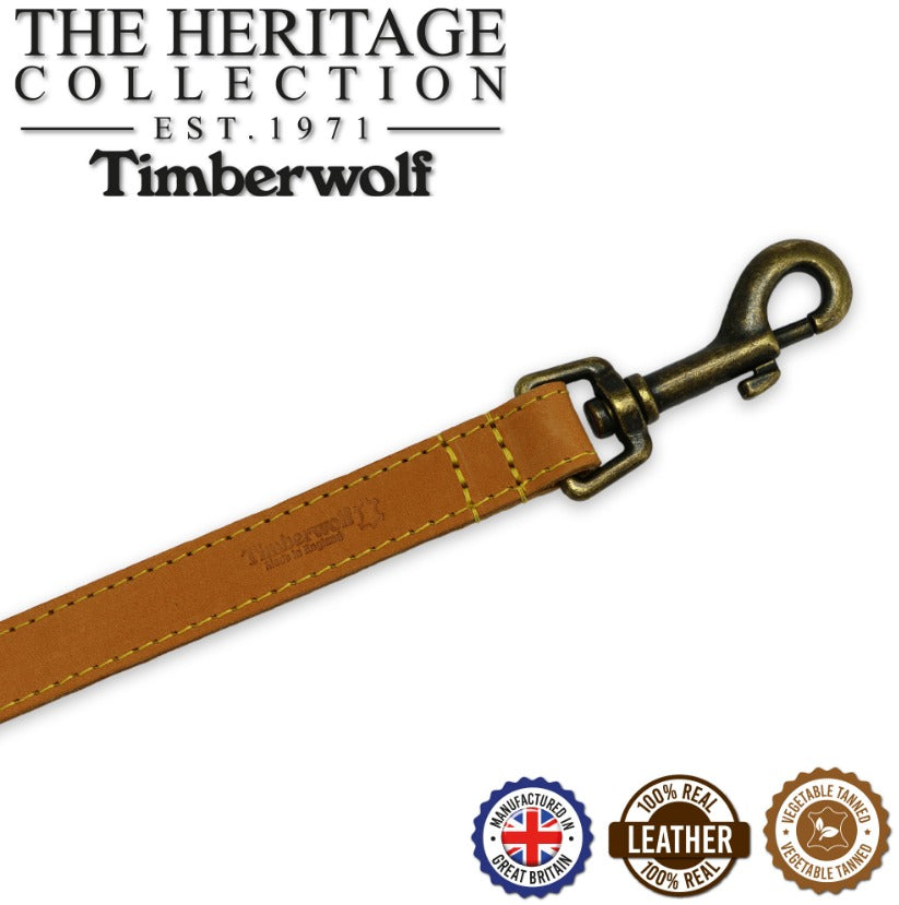 Timberwolf Leather Lead  - Mustard