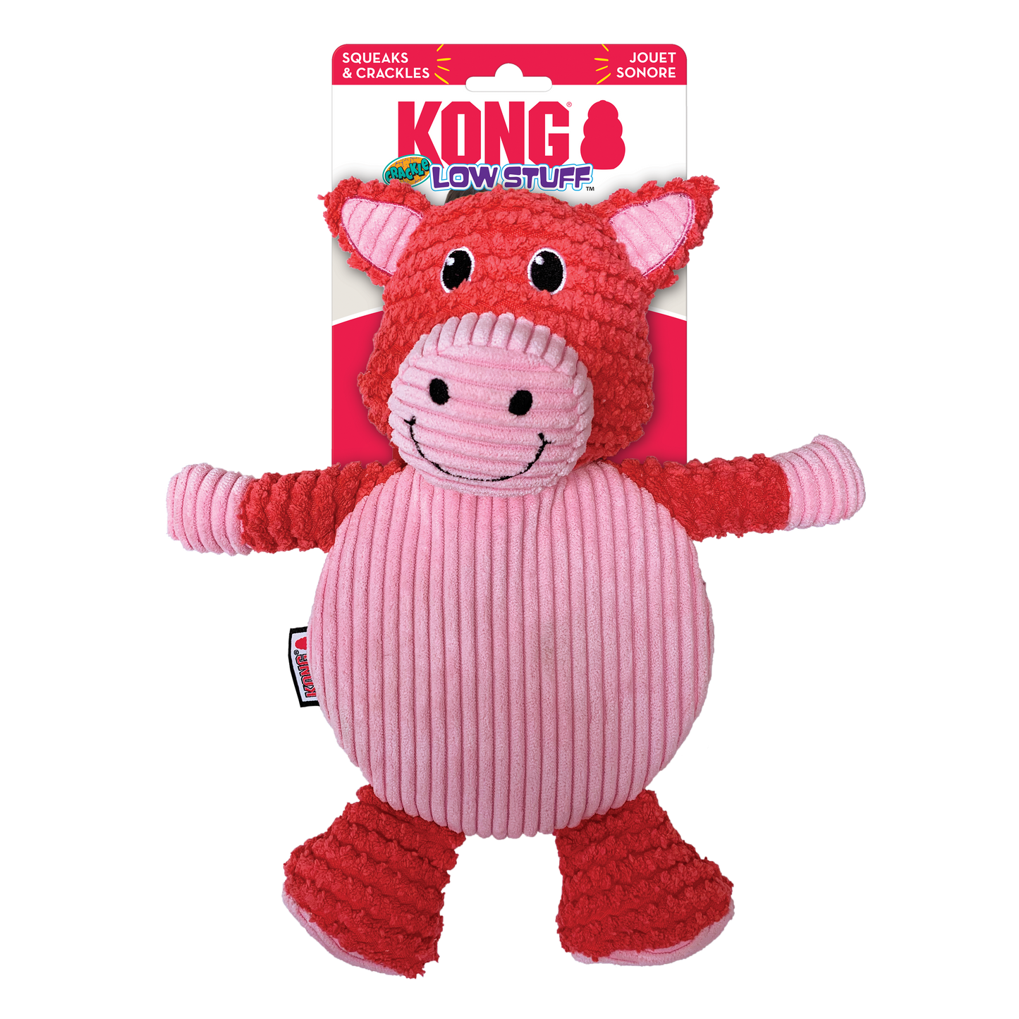 KONG LOW STUFF CRACKLE TUMMIEZ PIG