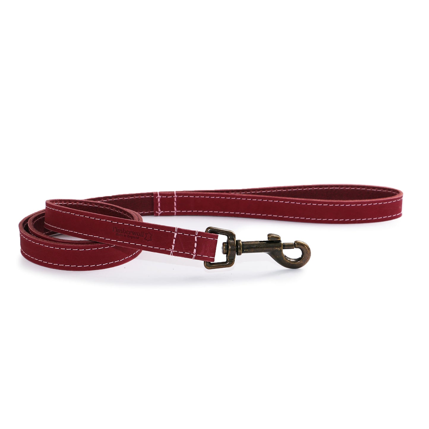 Timberwolf Leather Lead - Raspberry