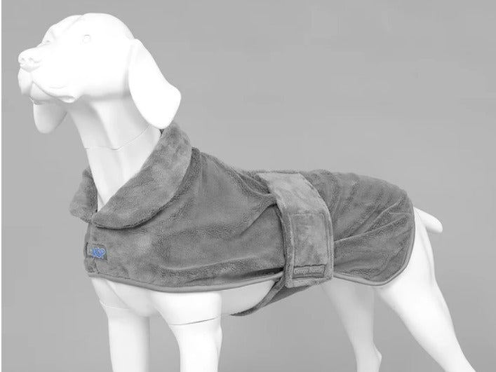 MuttMOP Dog Drying Robe - Grey