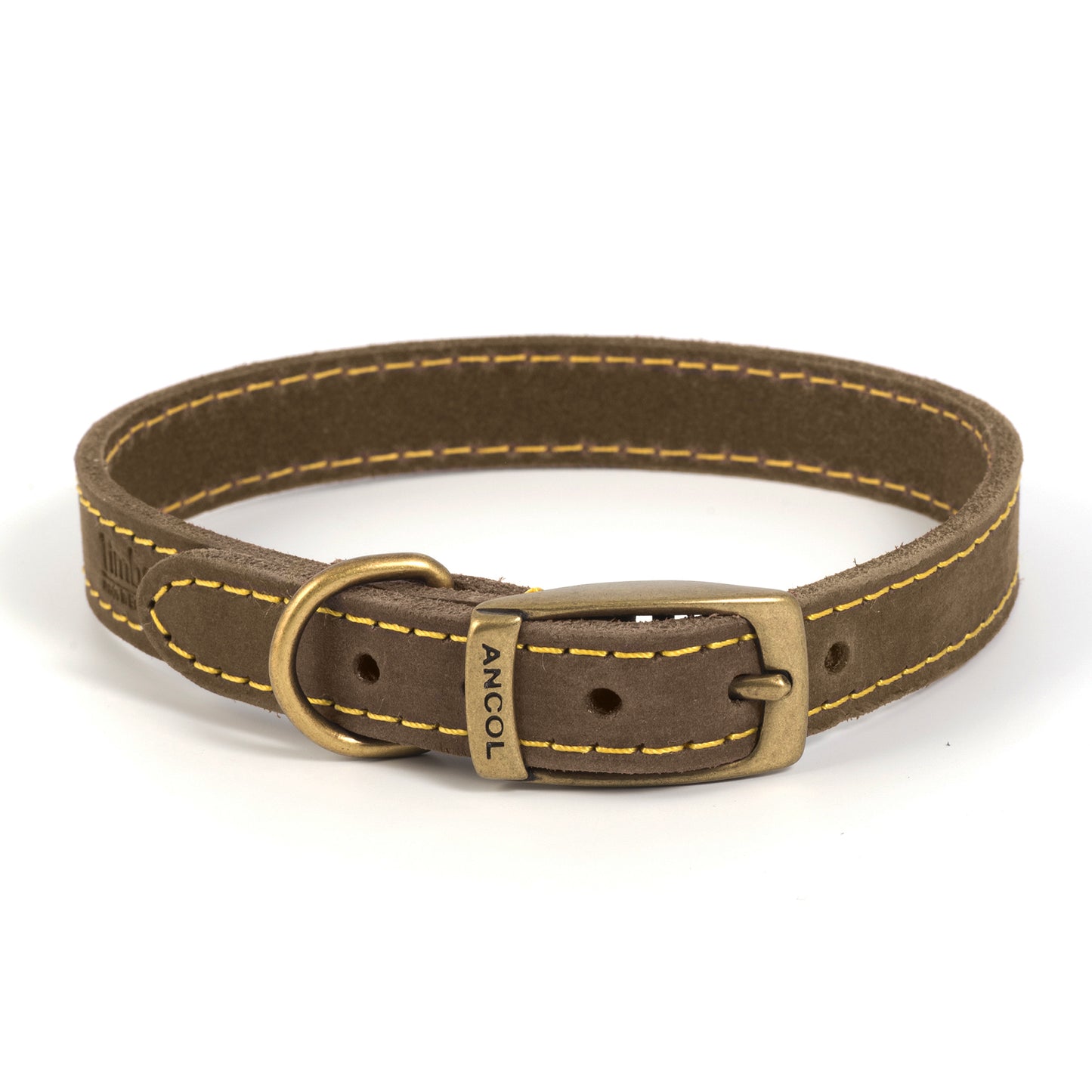 Timberwolf Leather Collar - Sable