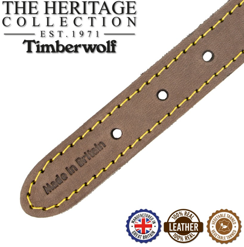 Timberwolf Leather Collar - Sable