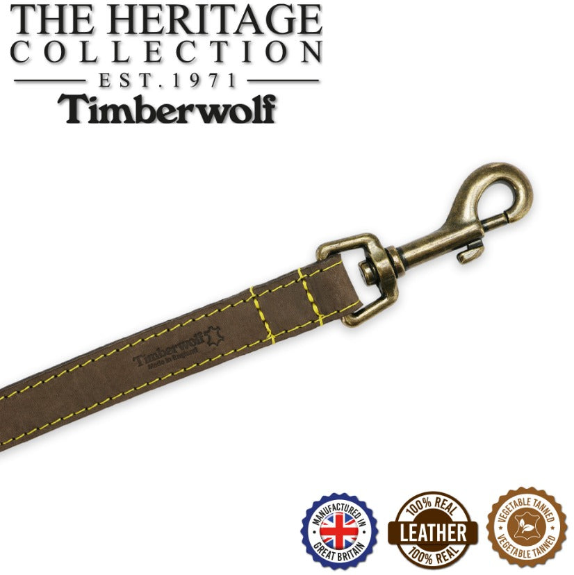 Timberwolf Leather Lead - Sable