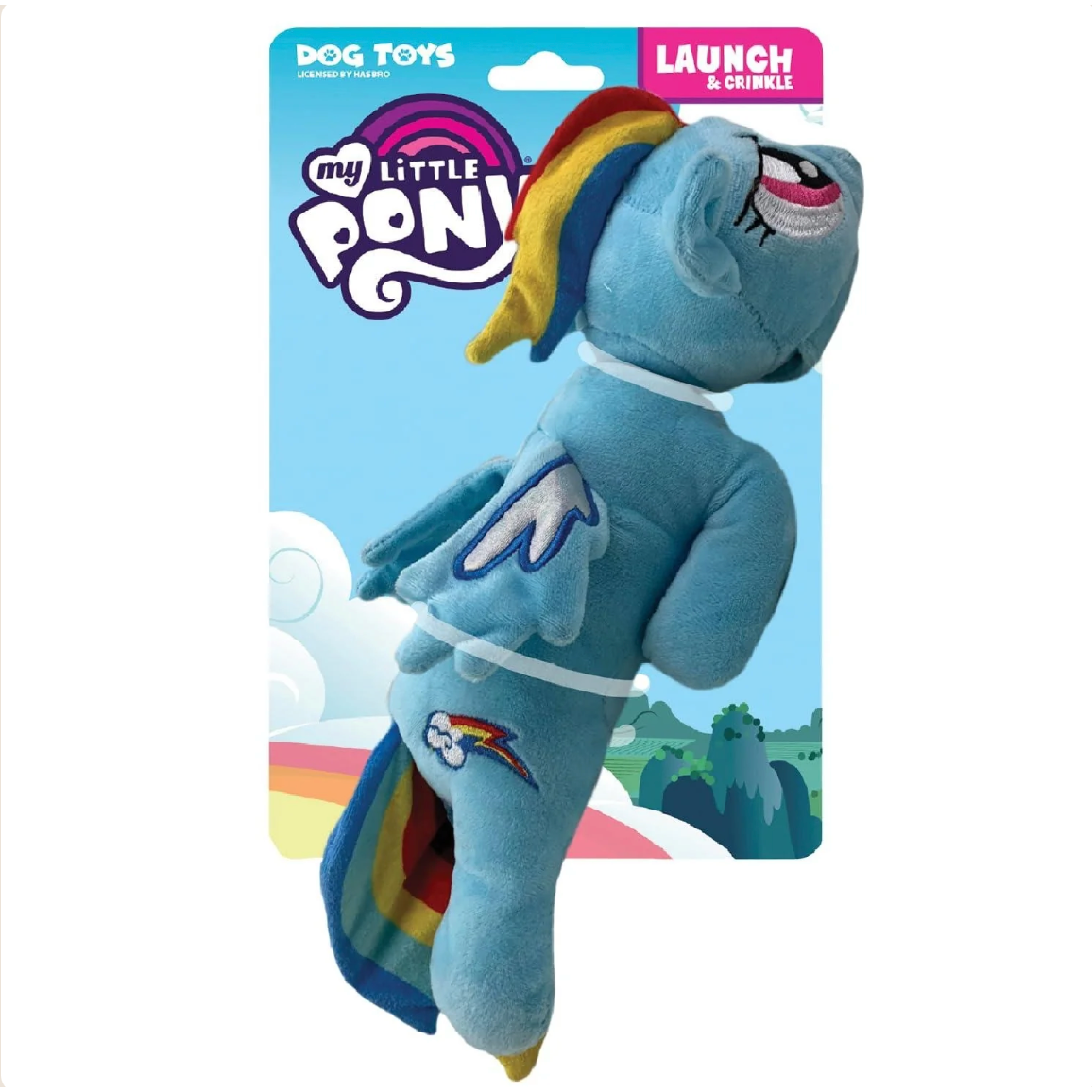 Hasbro My Little Pony Rainbow Dash Plush Squeaker Dog Toy