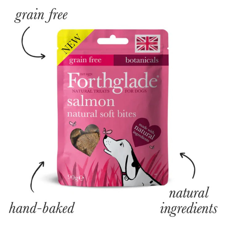 Forthglade Soft Bites Treats Salmon Grain Free 90g