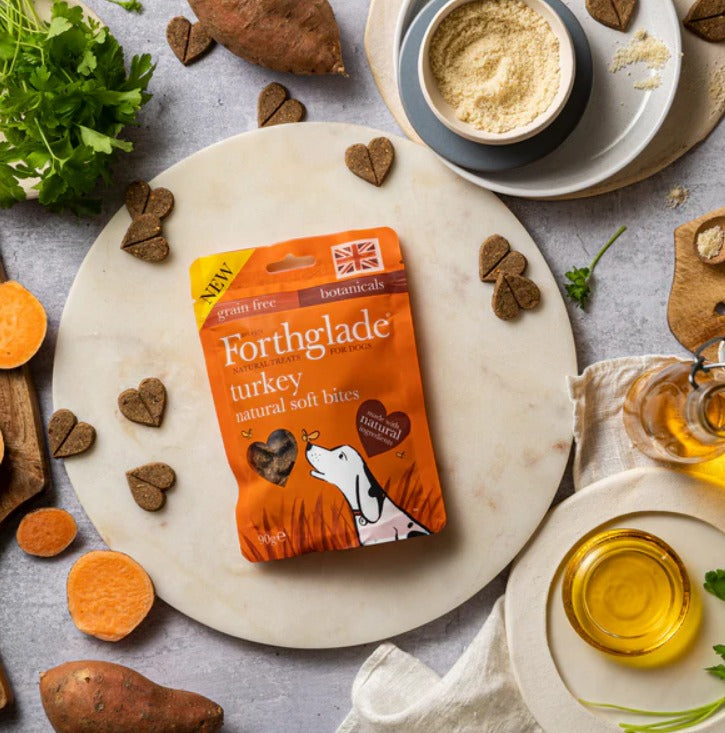 Forthglade Soft Bites Treats Turkey Grain Free 90g