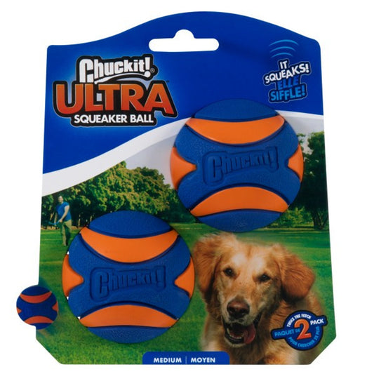 Chuckit Ultra Squeaker Ball 2Pk