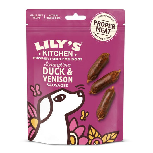 Lily's Kitchen Dog Treats Duck & Venison Sausages 7gg