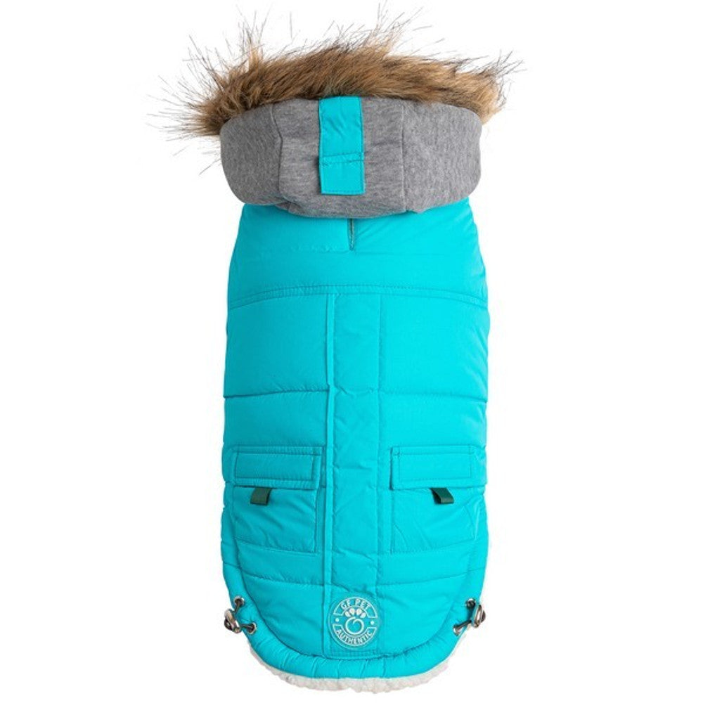 Winter Sailor Parka Dog Coat - Aqua