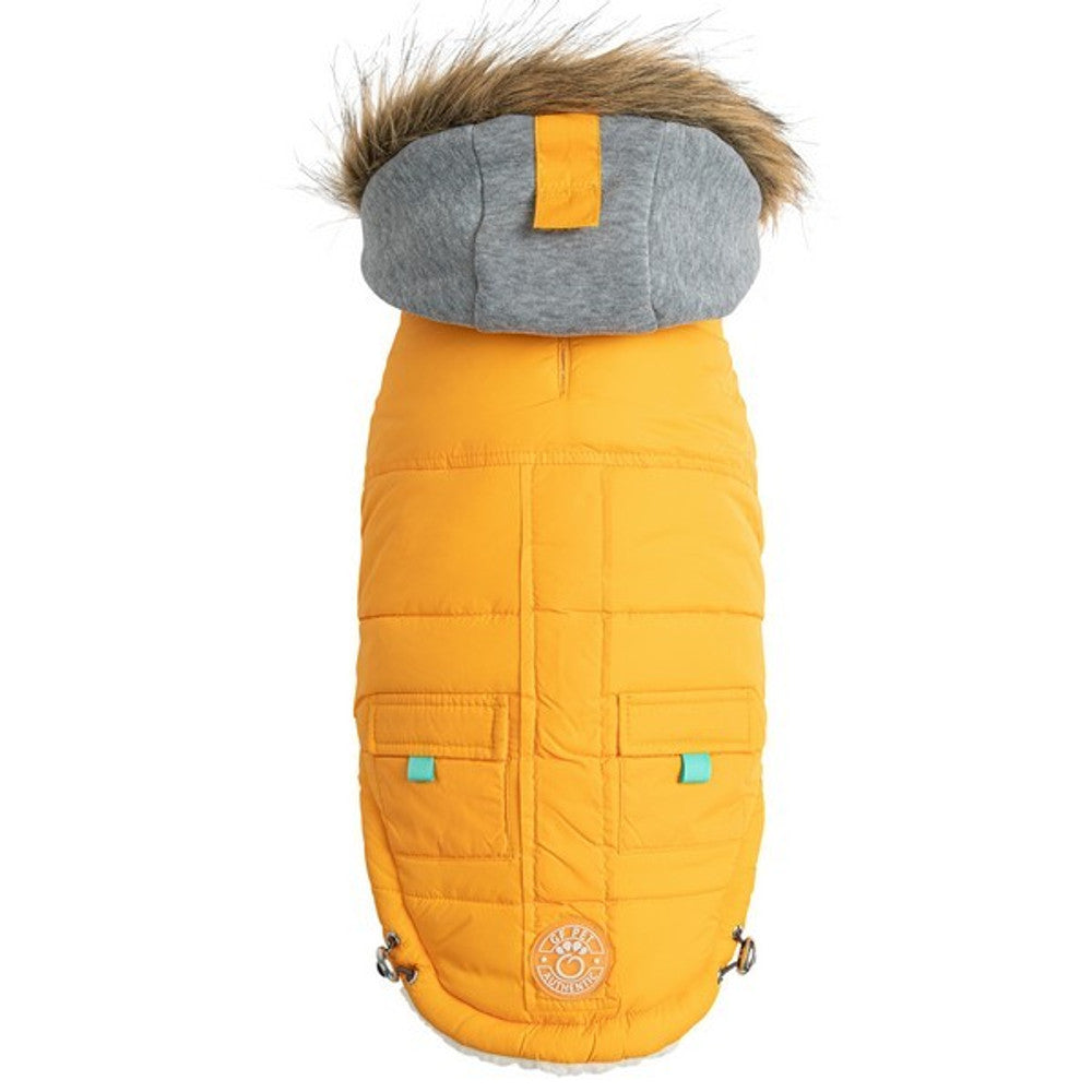 Winter Sailor Parka Dog Coat - Yellow