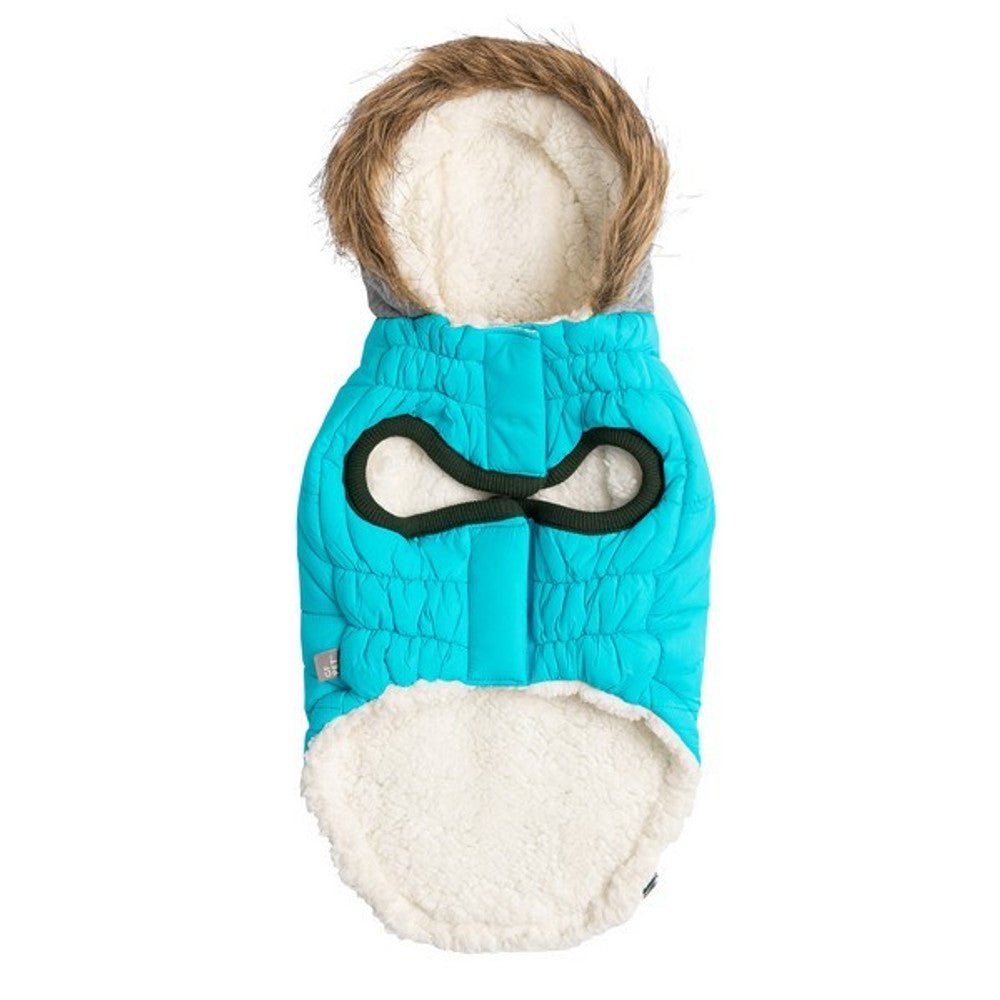 Winter Sailor Parka Dog Coat - Aqua