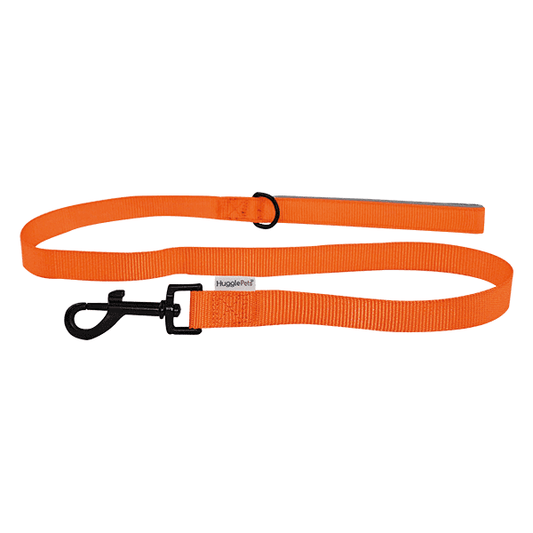 Padded Handle Dog Lead - Orange